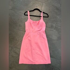 Elegant Pink Sleeveless Dress